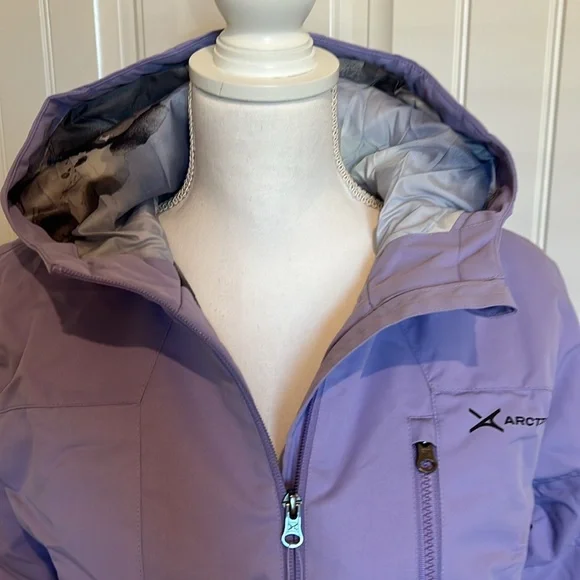 NEW NWT $100 Arctix Girls Insulated Hooded Winter Jacket Large 14/16 Snow Ski